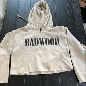 BADWOOD cropped hoodie